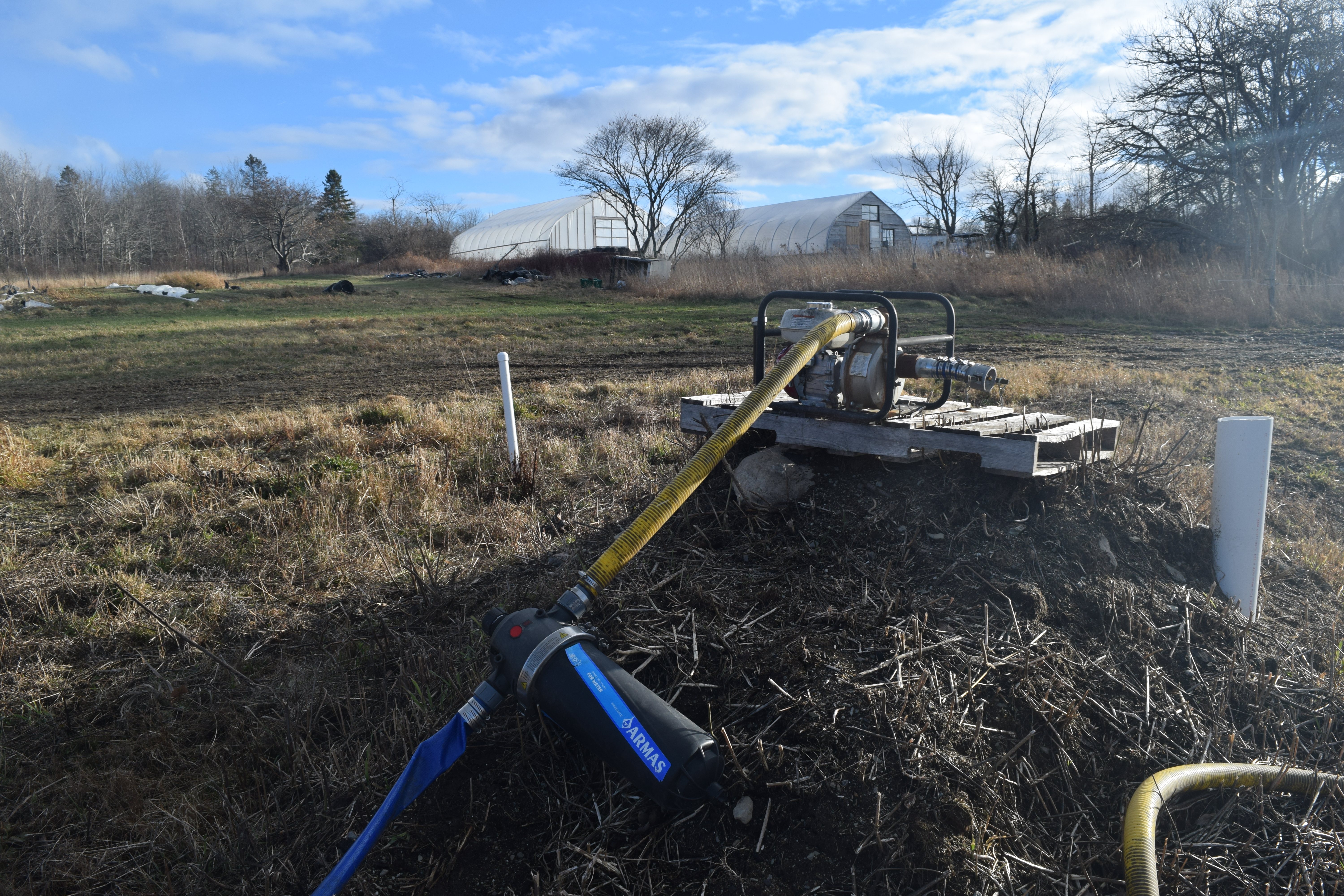 The well as it looks in December of 2022. 