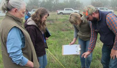 Soil for Water project field trip surveying grassland soils by Mike Morris