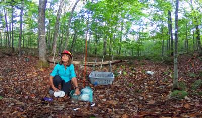 Lindsey Rustad, USDA Forest Service research ecologist, at Hubbard Brook Experimental Forest