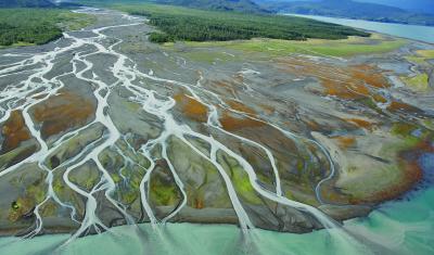 Grewingk Glacier River, Kachemak Bay, Cook Inlet. June 24, 2019. Credit: Create Commons Image from shorezone.org