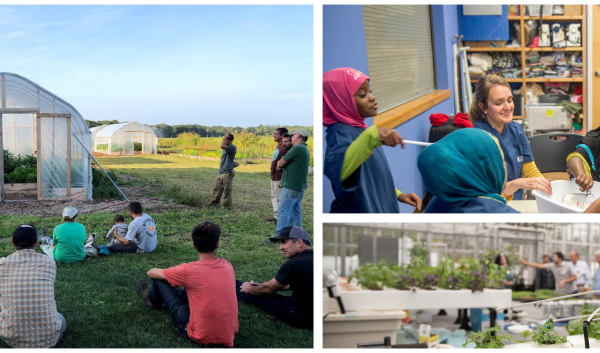 Photo collage originally posted on the NEED website. Photo credits: Photo courtesy of URI Cooperative Extension (left); Photo courtesy of UMaine Extension: photog Remsberg (top right); Photo courtesy of Cornell Cooperative Extension: photog R.J. Anderson (bottom right).