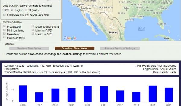 Prism Data Explorer screenshot from tool website